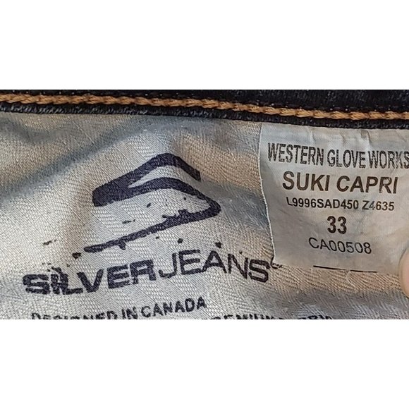 Silver Jean ~ Suki Capri ~ Size 33 - Picture 13 of 13